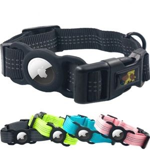 Pet collar made to hold apple air tag